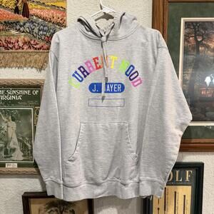 John Mayer RARE Current Mood Tour 2019‎ Grey Rainbow Pullover Hoodie Size Medium